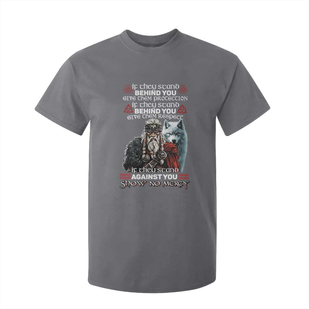 Viking T Shirt For Kid If They Stand Against You Show No Mercy TS09 Charcoal Print Your Wear