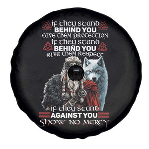 Viking Spare Tire Cover If They Stand Against You Show No Mercy TS09 Print Your Wear
