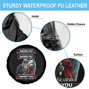 Viking Spare Tire Cover If They Stand Against You Show No Mercy TS09 Print Your Wear