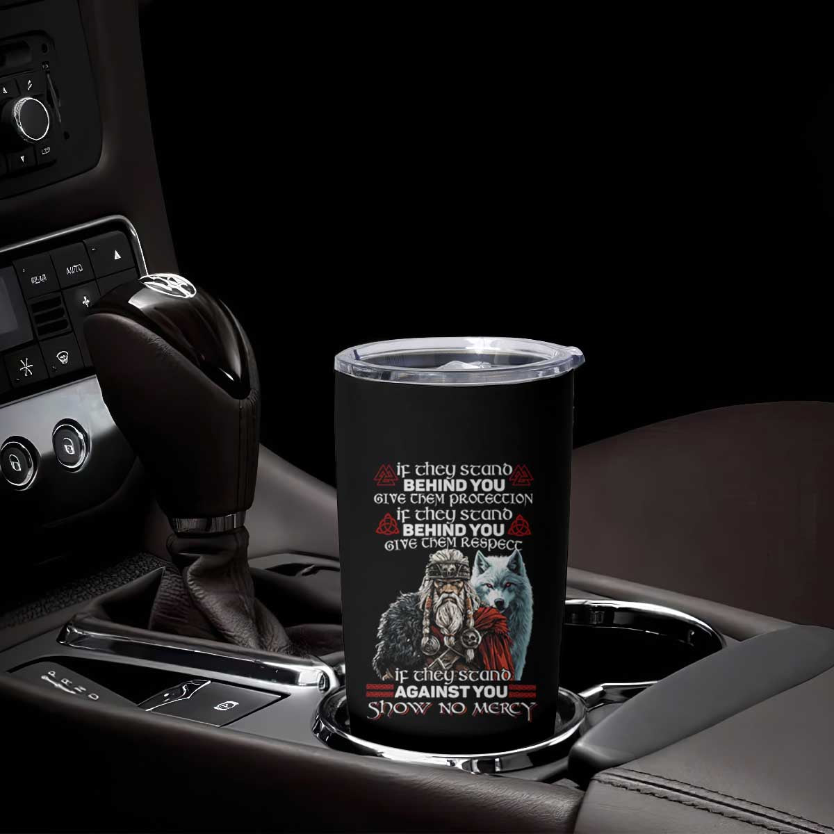 Viking Tumbler Cup If They Stand Against You Show No Mercy TS09 Print Your Wear