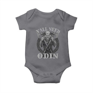 Viking Baby Onesie Y'all Need Odin TS09 Charcoal Print Your Wear