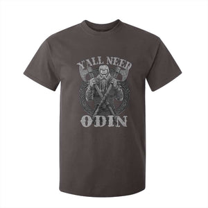 Viking T Shirt For Kid Y'all Need Odin TS09 Dark Chocolate Print Your Wear