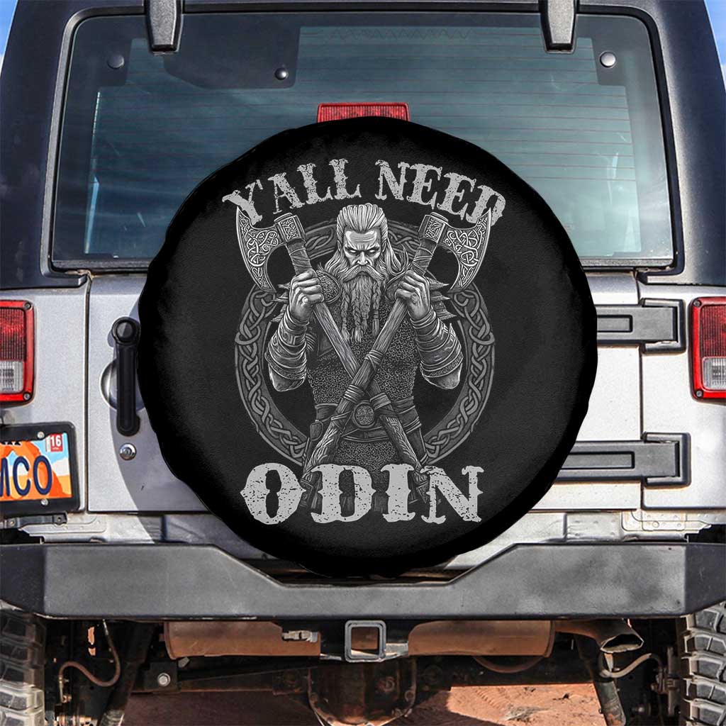 Viking Spare Tire Cover Y'all Need Odin TS09 No hole Black Print Your Wear