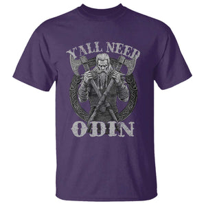 Viking T Shirt Y'all Need Odin TS09 Purple Print Your Wear