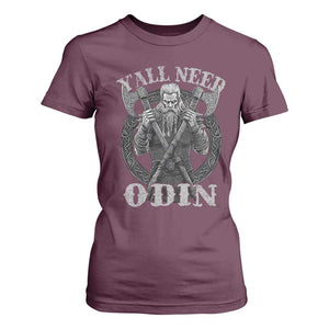 Viking T Shirt For Women Y'all Need Odin TS09 Maroon Print Your Wear
