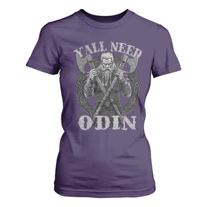 Viking T Shirt For Women Y'all Need Odin TS09 Purple Print Your Wear