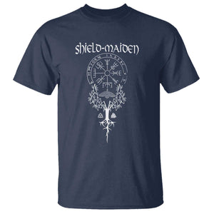 Shield Maiden T Shirt Female Warrior Scandinavian Folklore Mythology TS09 Navy Print Your Wear