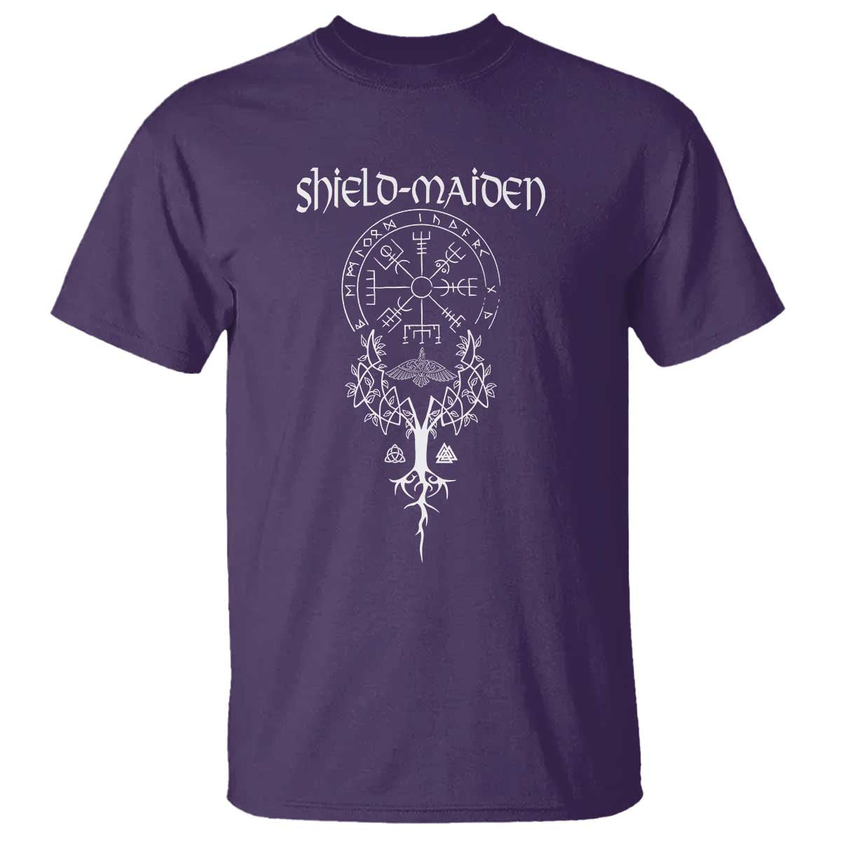 Shield Maiden T Shirt Female Warrior Scandinavian Folklore Mythology TS09 Purple Print Your Wear