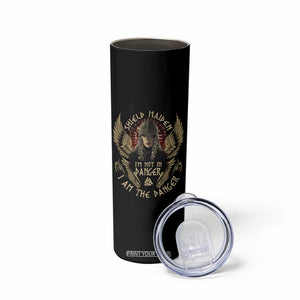 Shield Maiden Skinny Tumbler I Am The Danger Female Warrior Scandinavian Folklore Mythology TS09 Print Your Wear