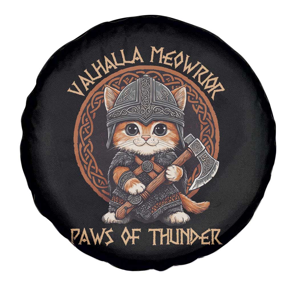 Viking Cat Spare Tire Cover Norse Mythology Cat Warrior TS09 Print Your Wear