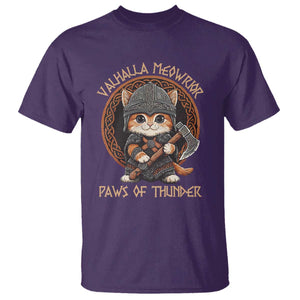 Viking Cat T Shirt Norse Mythology Cat Warrior TS09 Purple Print Your Wear