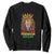 Juneteenth Sweatshirt Let The Freedom Begin Lion Rasta TS09 Black Print Your Wear