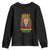 Juneteenth Youth Sweatshirt Lion Rasta Let The Freedom Begin African American TS09 Black Print Your Wear