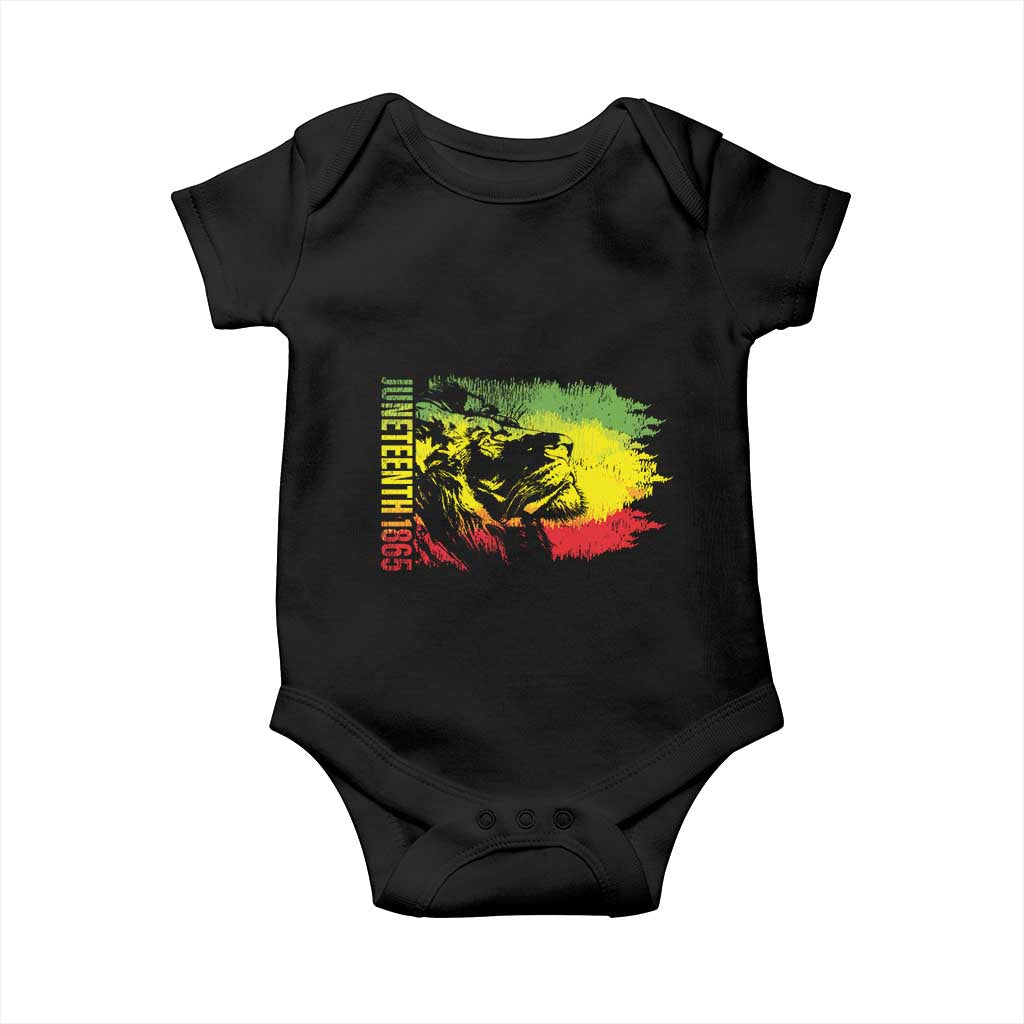 Juneteenth Baby Onesie Lion King 1865 African American TS09 Black Print Your Wear