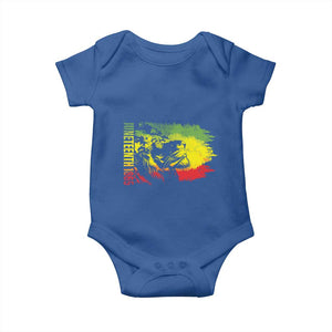 Juneteenth Baby Onesie Lion King 1865 African American TS09 Royal Blue Print Your Wear