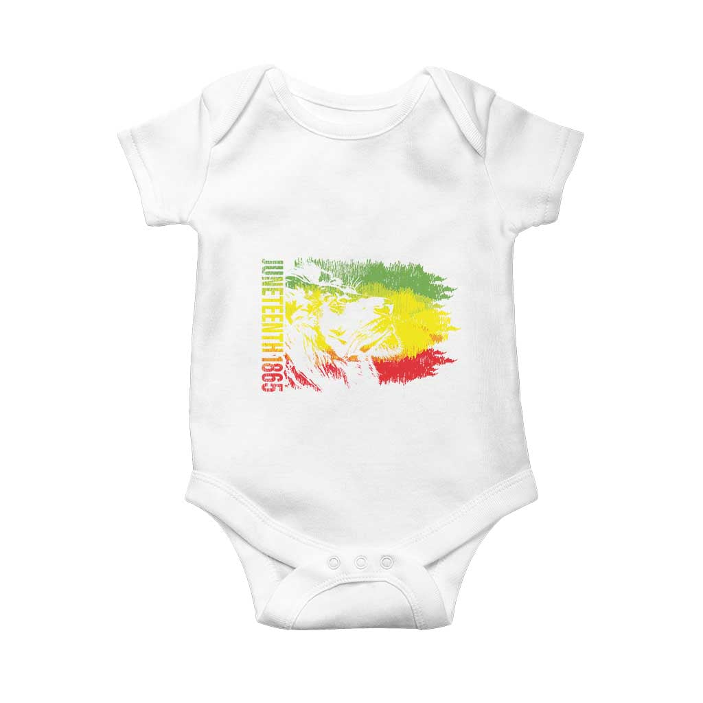 Juneteenth Baby Onesie Lion King 1865 African American TS09 White Print Your Wear