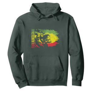 Juneteenth 1865 African American Lion King Hoodie TS09 Dark Forest Green Print Your Wear