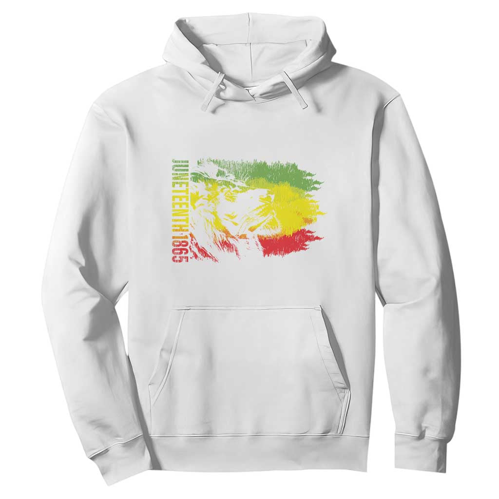 Juneteenth 1865 African American Lion King Hoodie TS09 White Print Your Wear