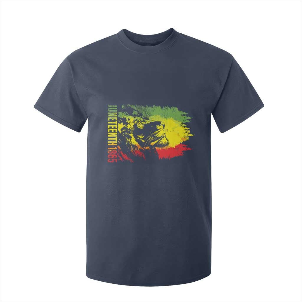 Juneteenth T Shirt For Kid Lion King 1865 African American TS09 Navy Print Your Wear