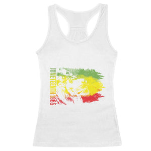 Juneteenth Racerback Tank Top Lion King 1865 African American TS09 White Print Your Wear