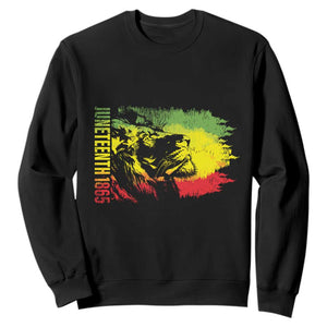 Juneteenth 1865 African American Lion King Sweatshirt TS09 Black Print Your Wear