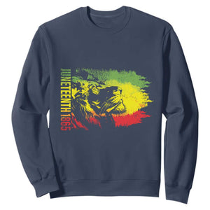 Juneteenth 1865 African American Lion King Sweatshirt TS09 Navy Print Your Wear