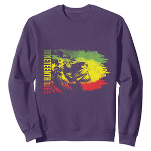 Juneteenth 1865 African American Lion King Sweatshirt TS09 Purple Print Your Wear