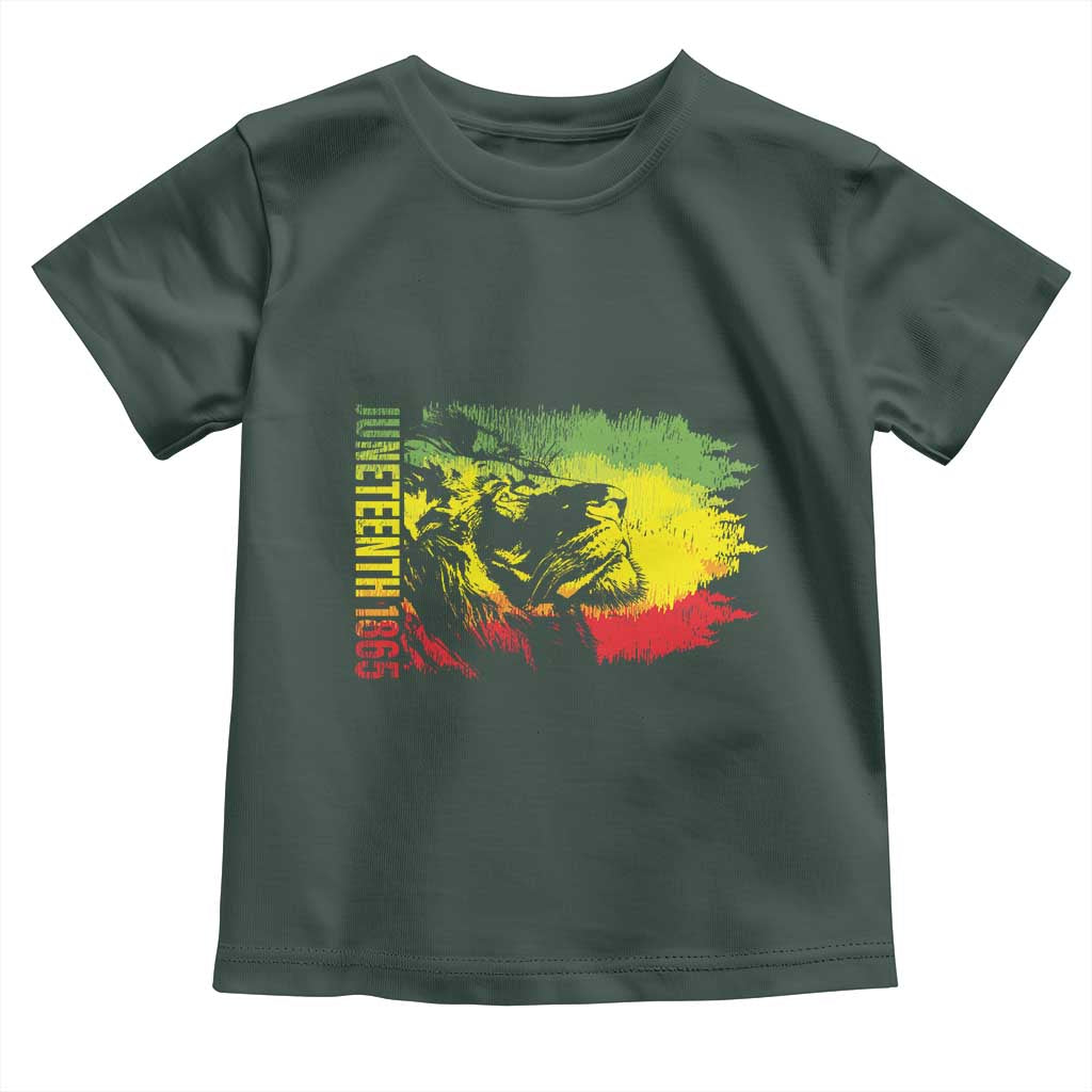 Juneteenth Toddler T Shirt Lion King 1865 African American TS09 Dark Forest Green Print Your Wear