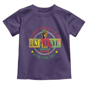 Juneteenth 1865 Toddler T Shirt Emancipation Day Black American Freedom Melanin Pride TS09 Purple Print Your Wear