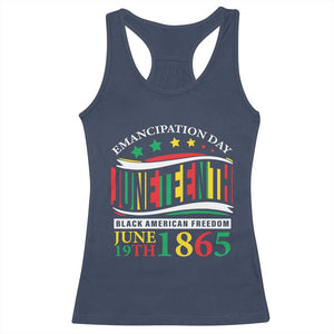 Juneteenth 1865 Racerback Tank Top Emancipation Day Black American Freedom Black Pride TS09 Navy Print Your Wear