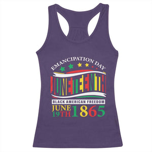 Juneteenth 1865 Racerback Tank Top Emancipation Day Black American Freedom Black Pride TS09 Purple Print Your Wear