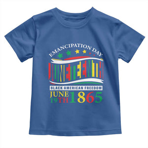 Juneteenth 1865 Toddler T Shirt Emancipation Day Black American Freedom Black Pride TS09 Royal Blue Print Your Wear