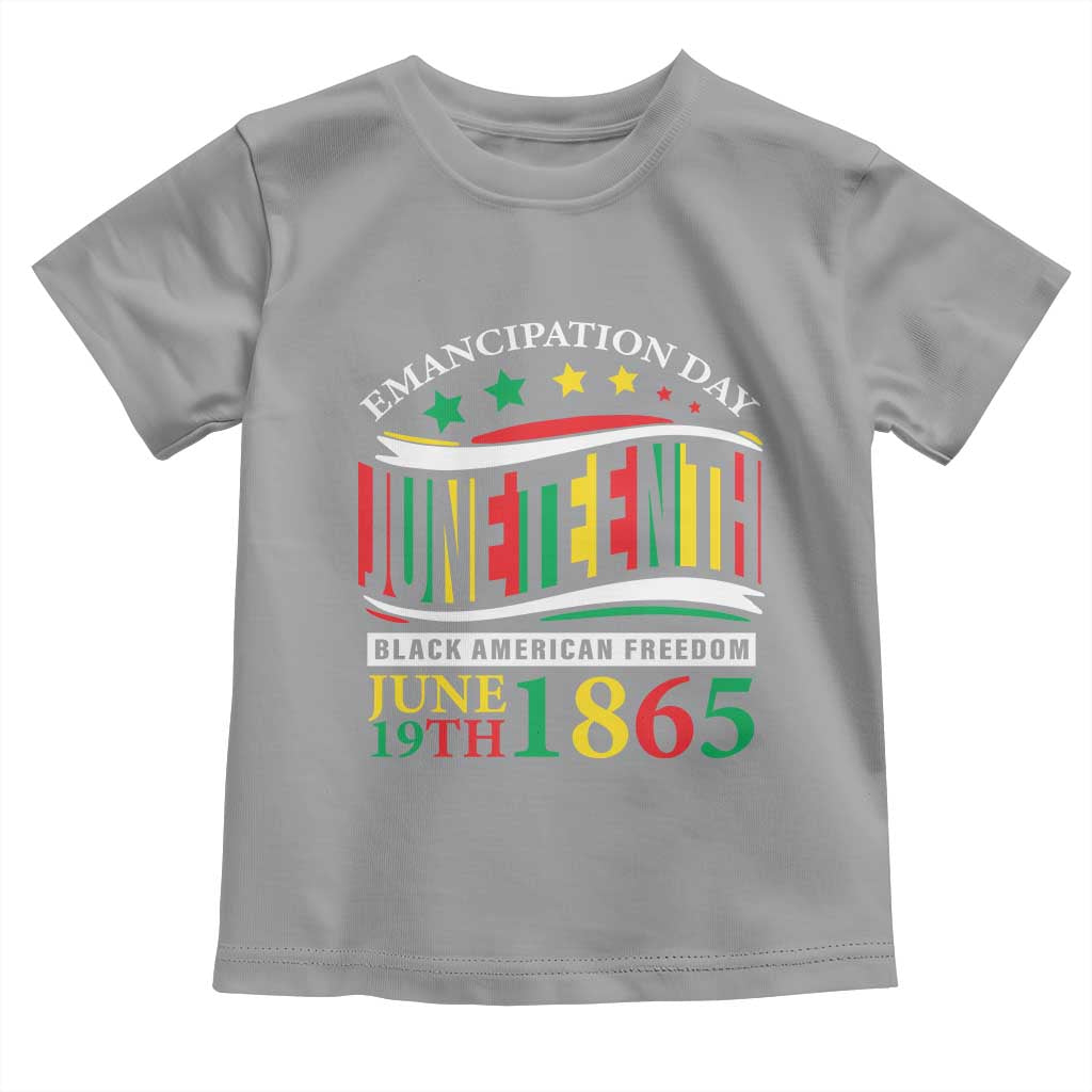 Juneteenth 1865 Toddler T Shirt Emancipation Day Black American Freedom Black Pride TS09 Sport Gray Print Your Wear