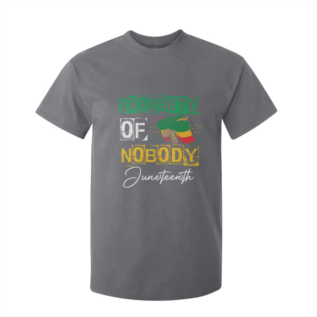 Property Of Nobody Melanin Black Freedom T Shirt For Kid TS09 Charcoal Print Your Wear