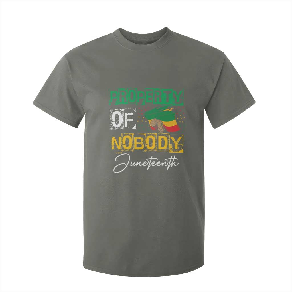 Property Of Nobody Melanin Black Freedom T Shirt For Kid TS09 Military Green Print Your Wear