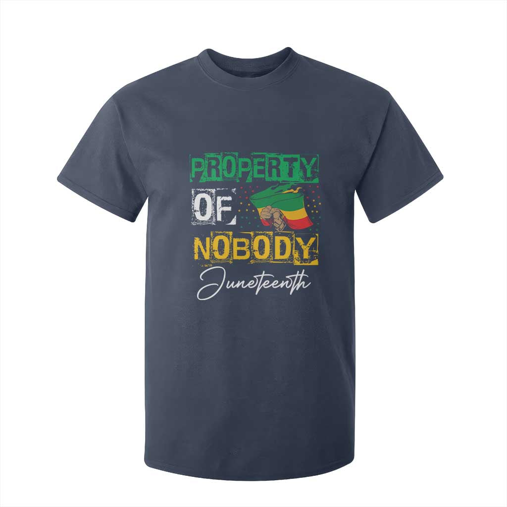Property Of Nobody Melanin Black Freedom T Shirt For Kid TS09 Navy Print Your Wear