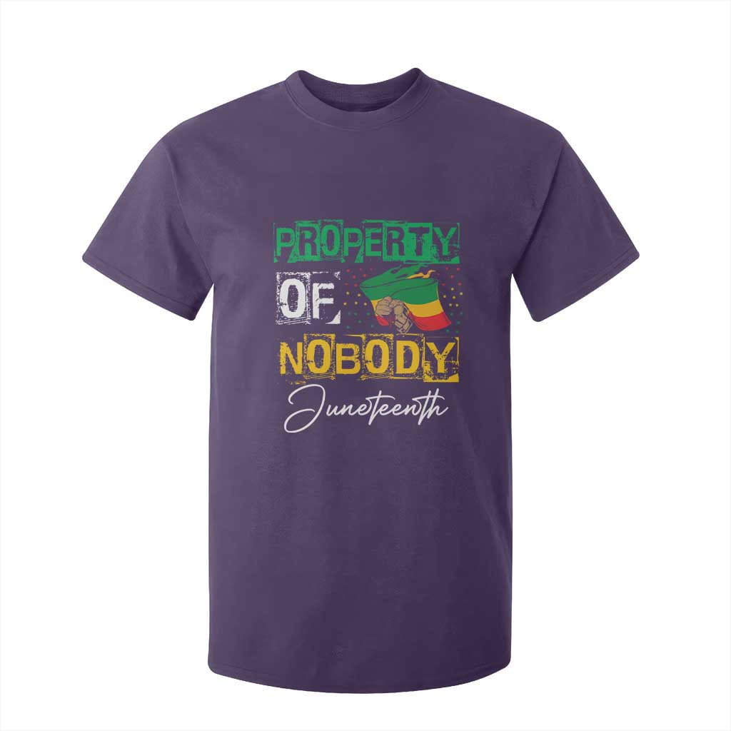 Property Of Nobody Melanin Black Freedom T Shirt For Kid TS09 Purple Print Your Wear
