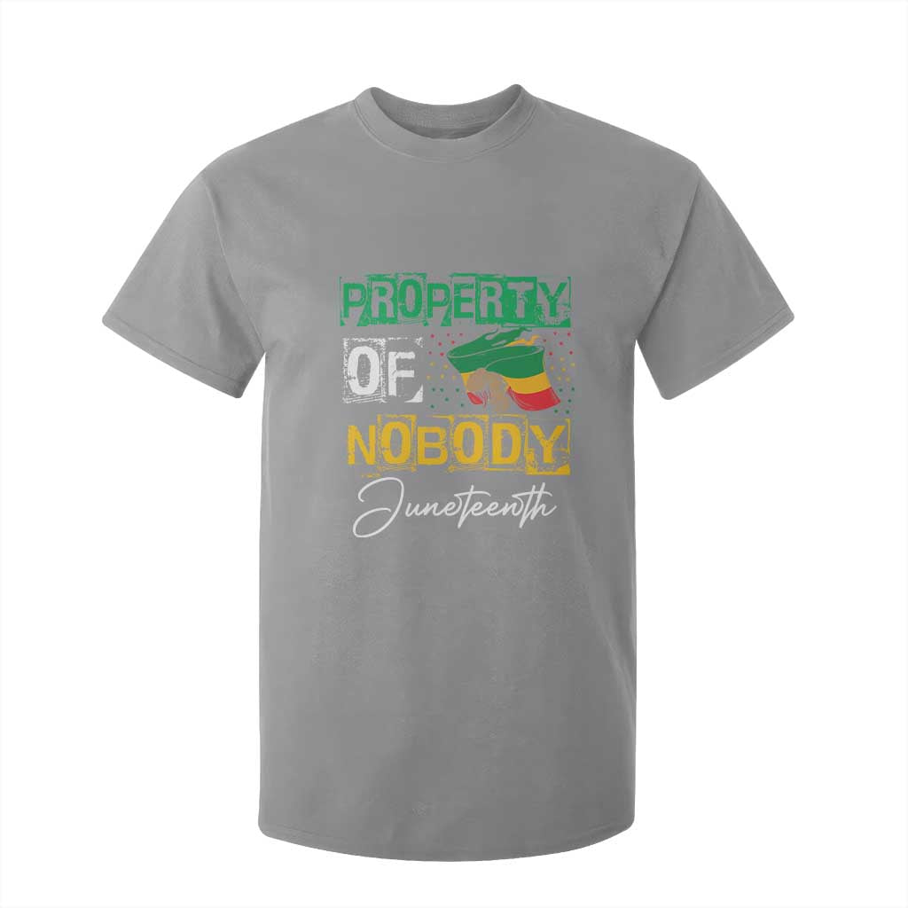 Property Of Nobody Melanin Black Freedom T Shirt For Kid TS09 Sport Gray Print Your Wear