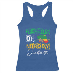 Property Of Nobody Melanin Black Freedom Racerback Tank Top TS09 Royal Blue Print Your Wear