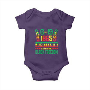 Juneteenth Baby Onesie Celebrating Black Freedom 1865 TS09 Purple Print Your Wear
