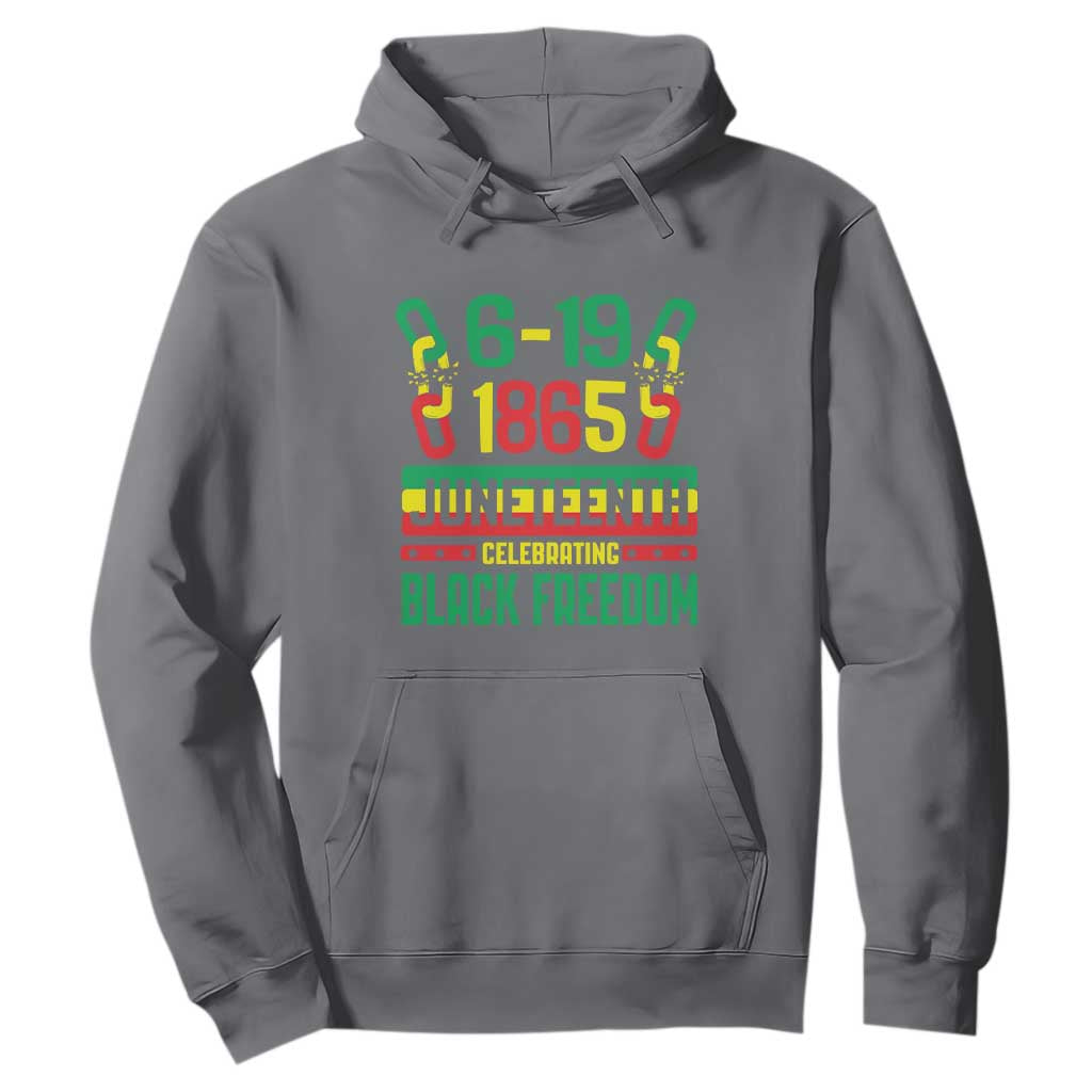 Juneteenth Celebrating Black Freedom 1865 African American Hoodie TS09 Charcoal Print Your Wear