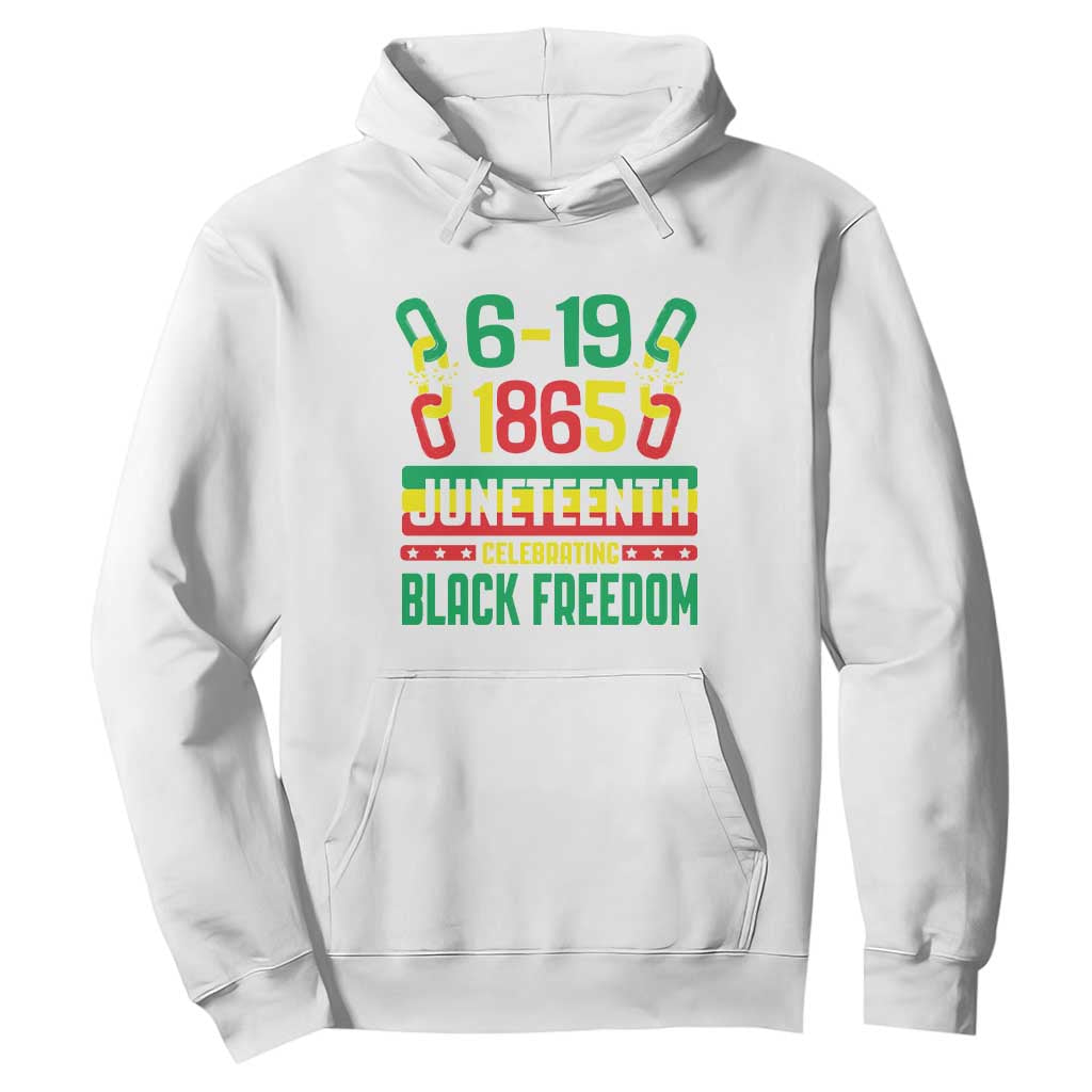 Juneteenth Celebrating Black Freedom 1865 African American Hoodie TS09 White Print Your Wear
