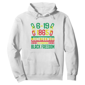 Juneteenth Celebrating Black Freedom 1865 African American Hoodie TS09 White Print Your Wear