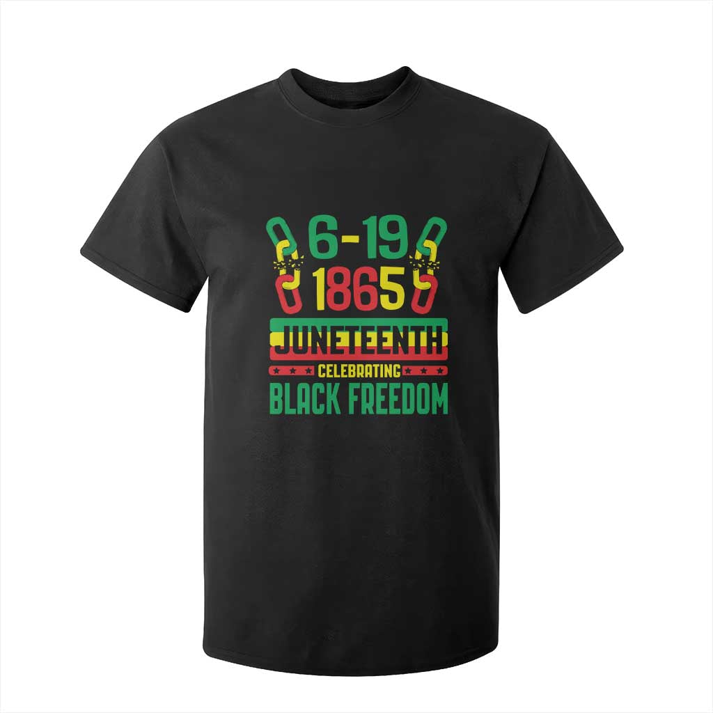 Juneteenth T Shirt For Kid Celebrating Black Freedom 1865 TS09 Black Print Your Wear
