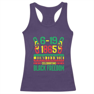 Juneteenth Racerback Tank Top Celebrating Black Freedom 1865 TS09 Purple Print Your Wear