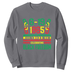 Juneteenth Celebrating Black Freedom 1865 African American Sweatshirt TS09 Charcoal Print Your Wear