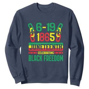 Juneteenth Celebrating Black Freedom 1865 African American Sweatshirt TS09 Navy Print Your Wear