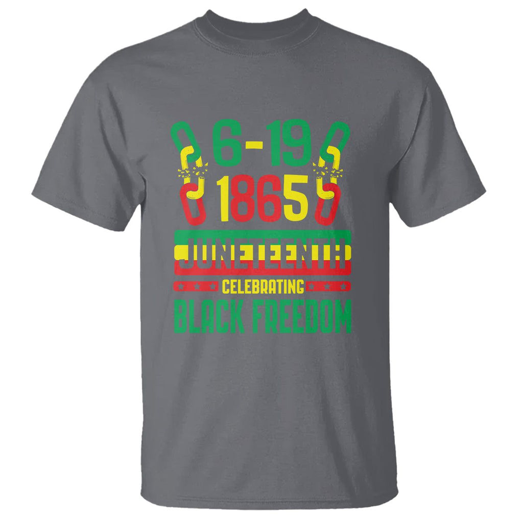 Juneteenth Celebrating Black Freedom 1865 African American T Shirt TS09 Charcoal Print Your Wear