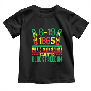 Juneteenth Toddler T Shirt Celebrating Black Freedom 1865 TS09 Black Print Your Wear