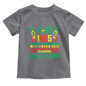 Juneteenth Toddler T Shirt Celebrating Black Freedom 1865 TS09 Charcoal Print Your Wear
